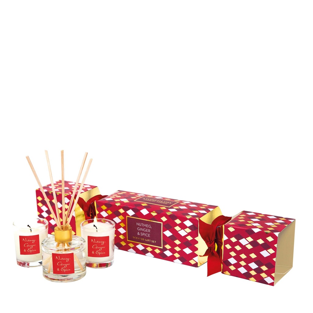 Kadoset "Cracker" - Kerst collectie - Nutmeg, Ginger & Spice