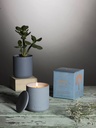 [AE0046] Japanese Garden Candle - Blue Clay