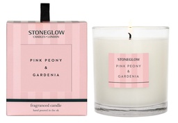 [6805] Geurkaars natuurlijke was - Pink Peony & Gardenia