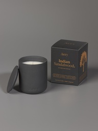 [AE0049] Indian Sandalwood Candle - Black Clay Pot with Lid